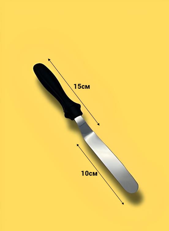 Лопатка кондитерская изогнутая, палетка 10см